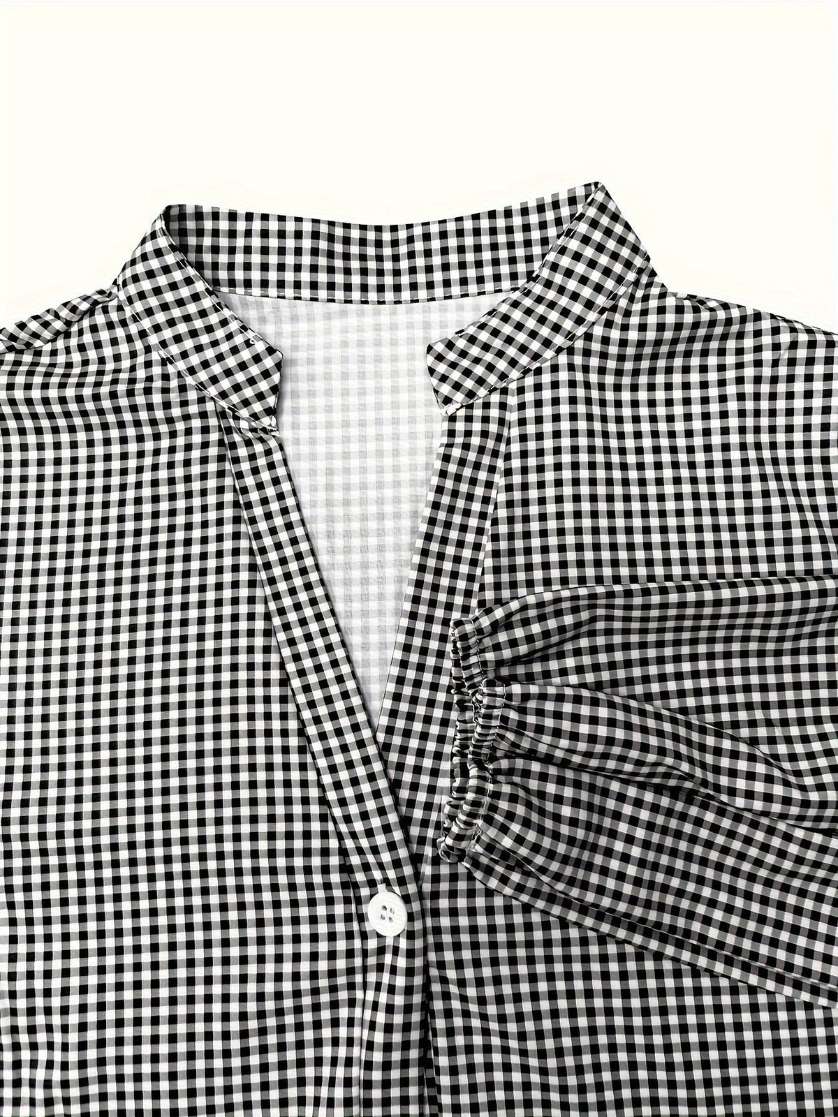 Trendy Airy Collar Striped Summer Dress with 3/4 puffed Sleeves for Summer Getaway