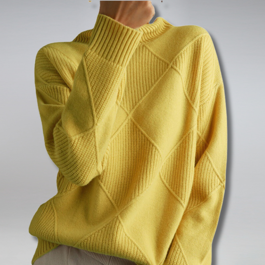 Women's Timeless Elegance Warm Cashmere Roll Neck Jumper